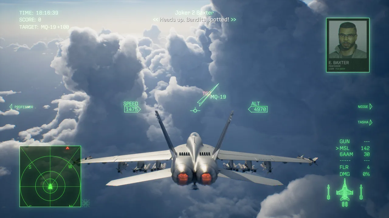 Cena do jogo Ace Combat 8