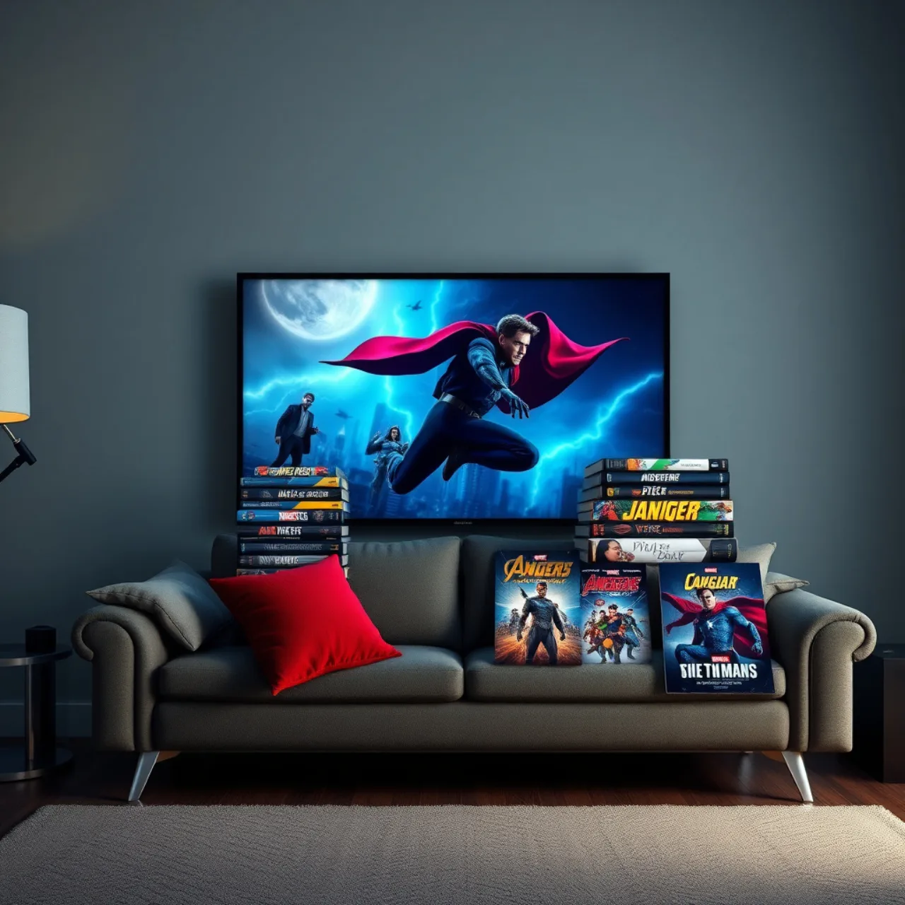 Homem em roupa de treino, segurando halteres, observa na tela do tablet a capa de “Venom: The Last Dance”