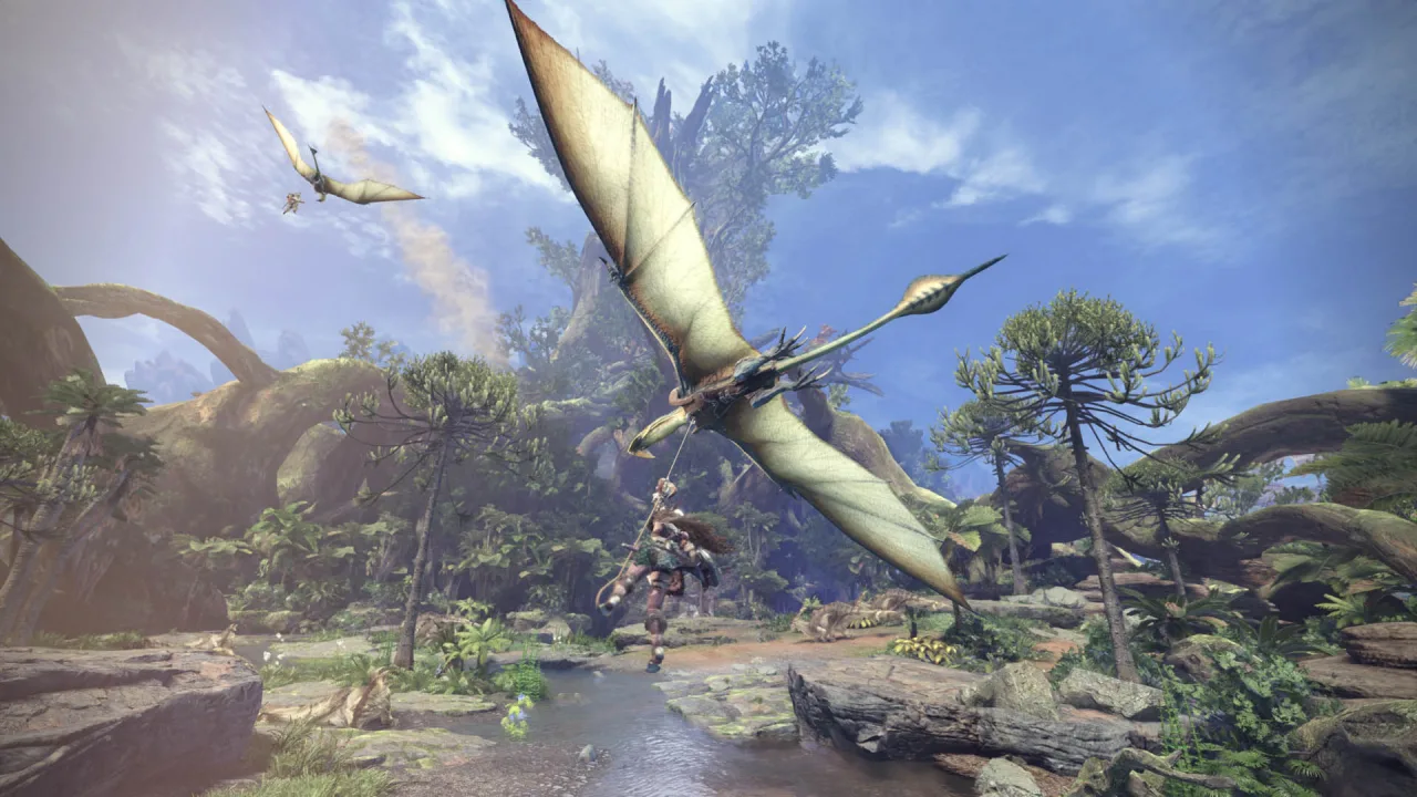 Cena do jogo Monster Hunter Wilds