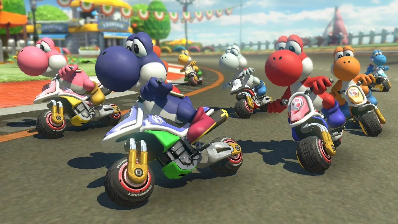 Cena do jogo Mario Kart 8 Deluxe