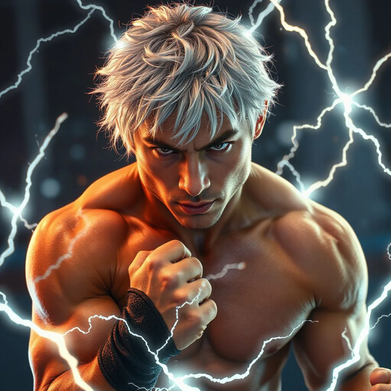 Goku aparece em cinco formas poderosas, do Super Saiyan God ao Perfected Ultra Instinct, em um fundo energético