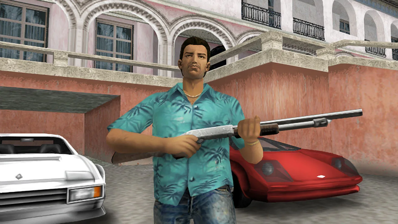 Cena do jogo Vice City