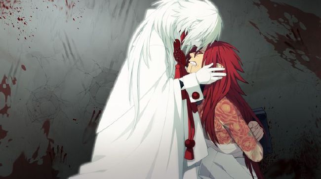 Cena do jogo DRAMAtical Murder re:code