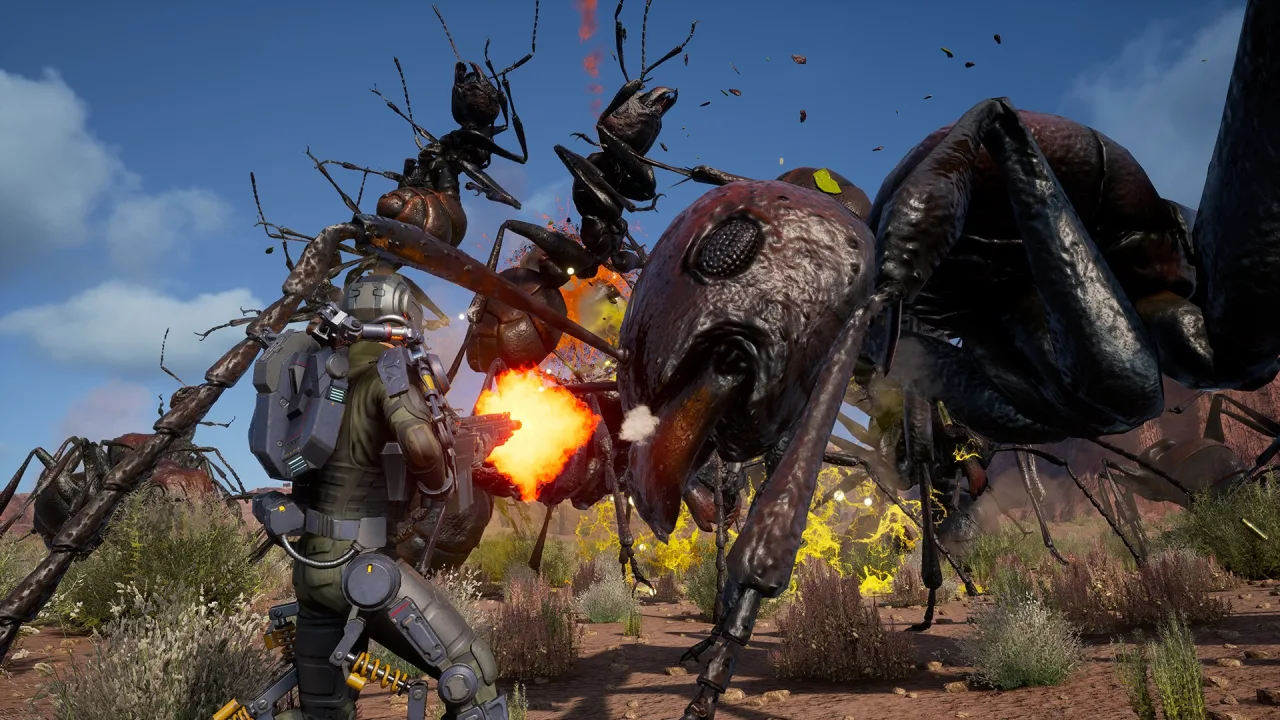 Cena do jogo Earth Defense Force 6.2
