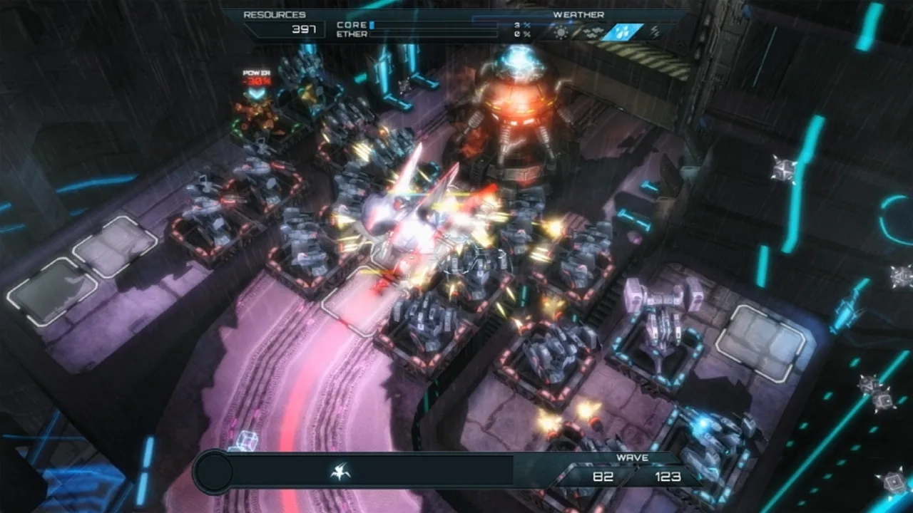Gamer realizando agachamento com halteres em formato de controle da Steam, rodeado por códigos binários flutuantes