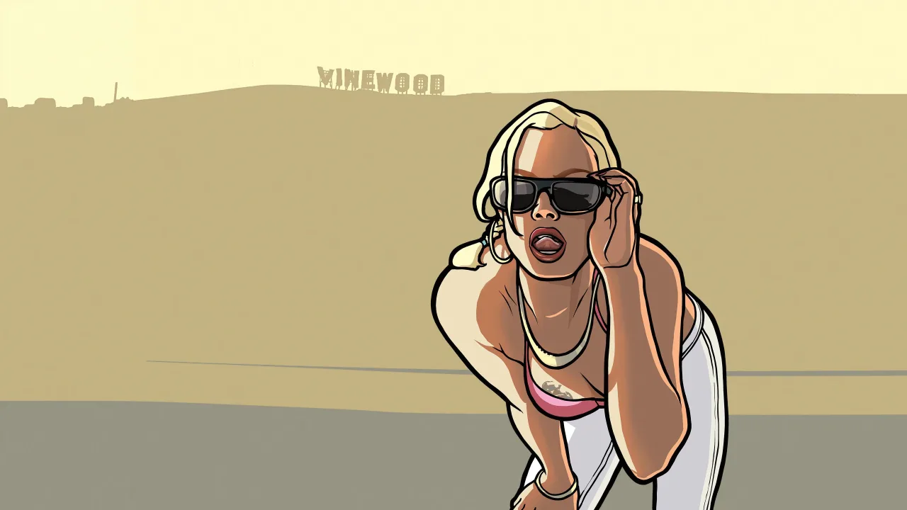 Cena do jogo GTA: San Andreas
