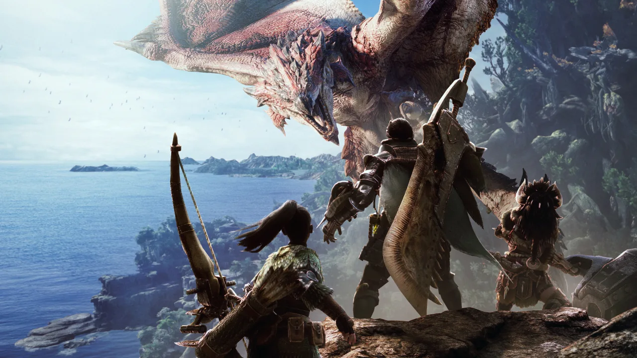 Cena do jogo Monster Hunter Wilds