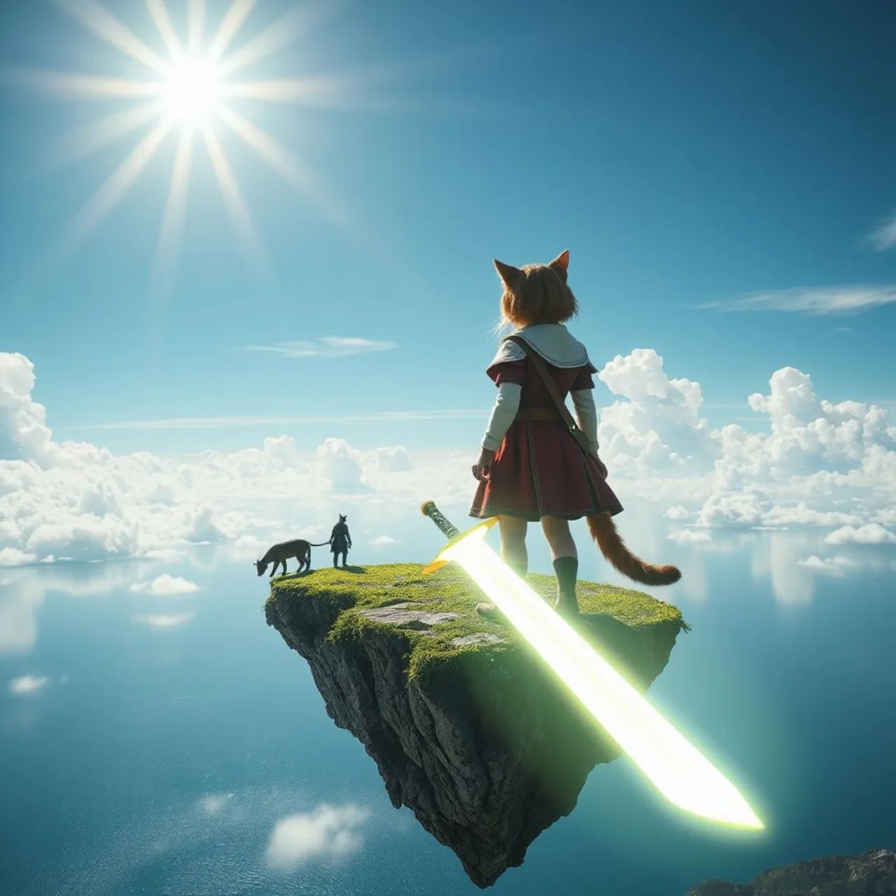 Key visual da 2ª temporada mostra a espada protagonista em destaque, com sombras e o logo de Reincarnated as Sword