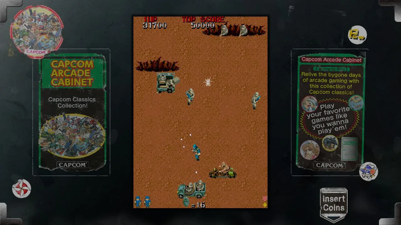 Jogador concentrado, segurando controle, ao lado de uma miniatura de dinossauro e pôster de Dino Crisis