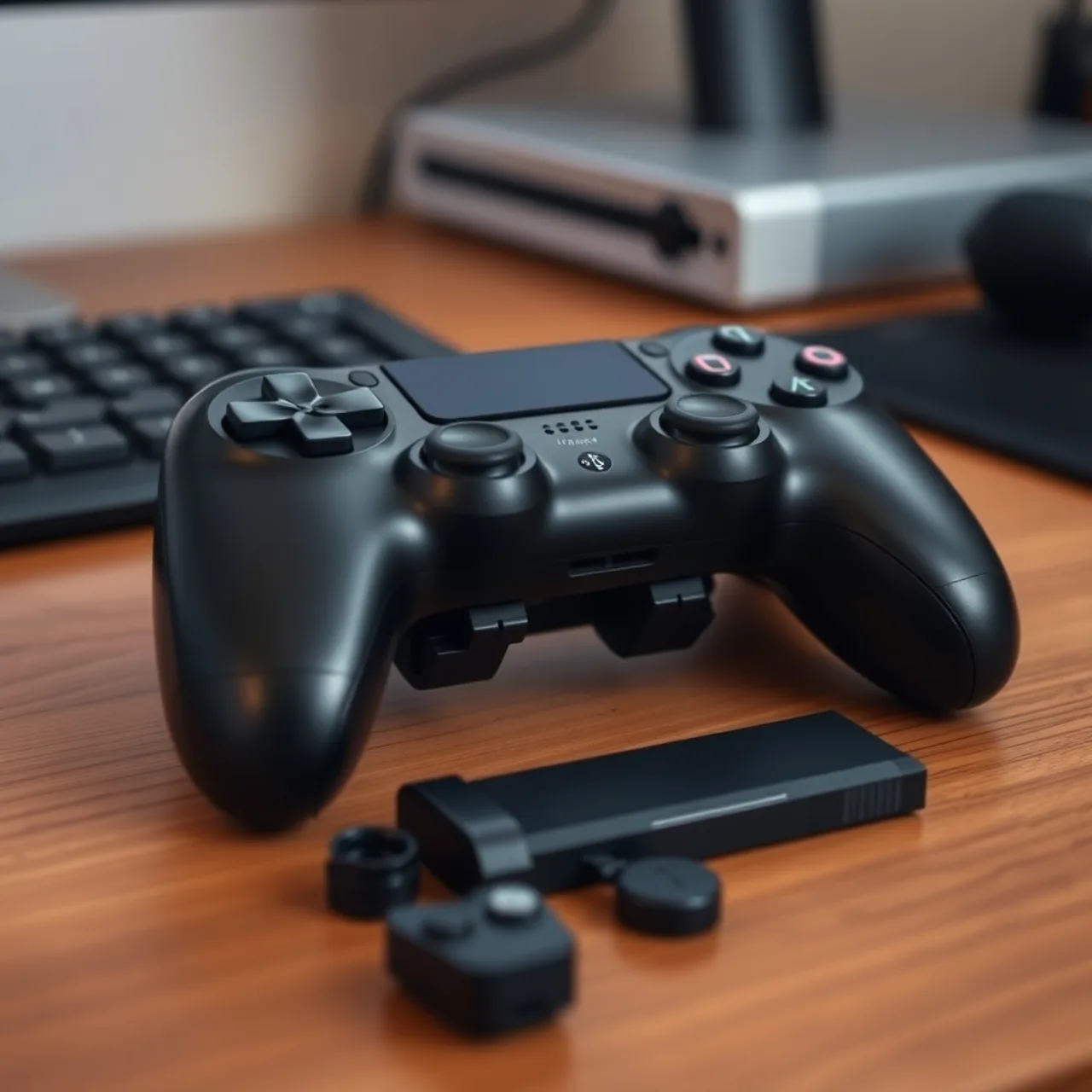 Controle Xbox Elite Series 3 em destaque, com botões personalizados e alavancas, sobre fundo preto elegante