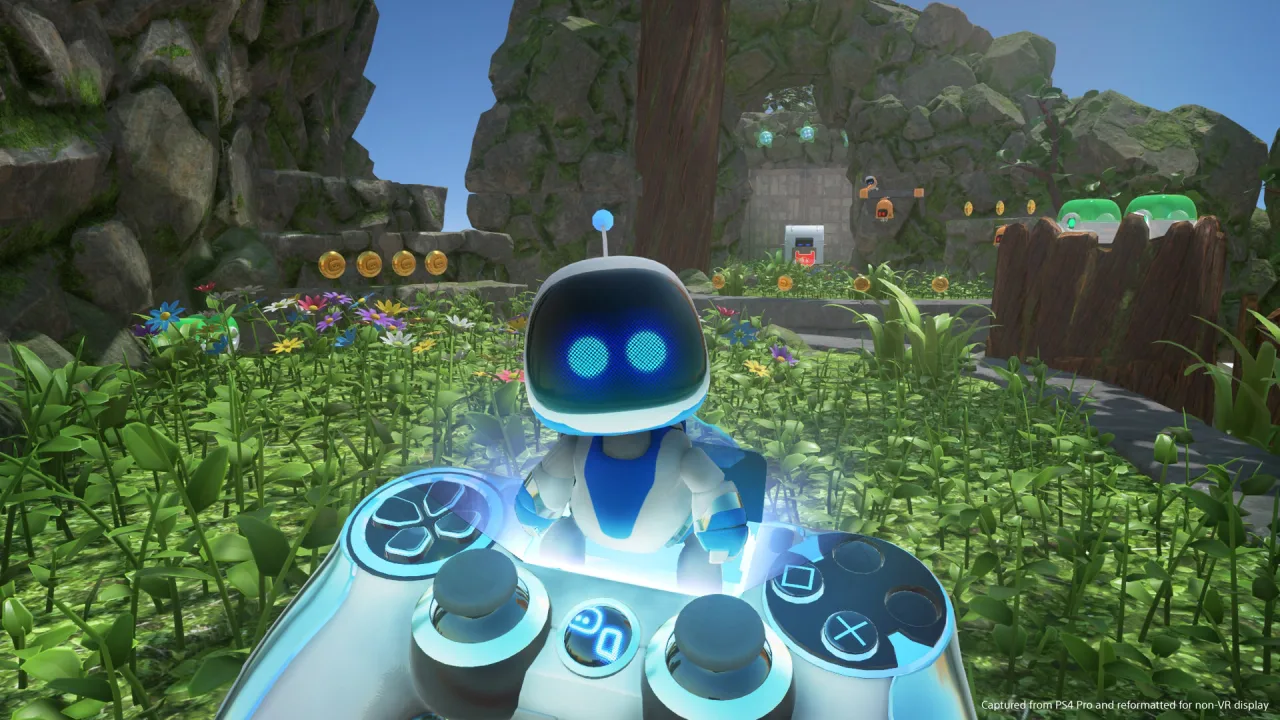 Cena do jogo Astro Bot