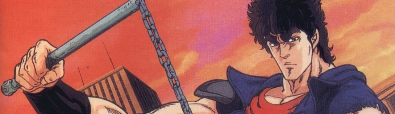 Homem musculoso em roupa de artes marciais levanta barra de peso ao lado de sacos de pancada