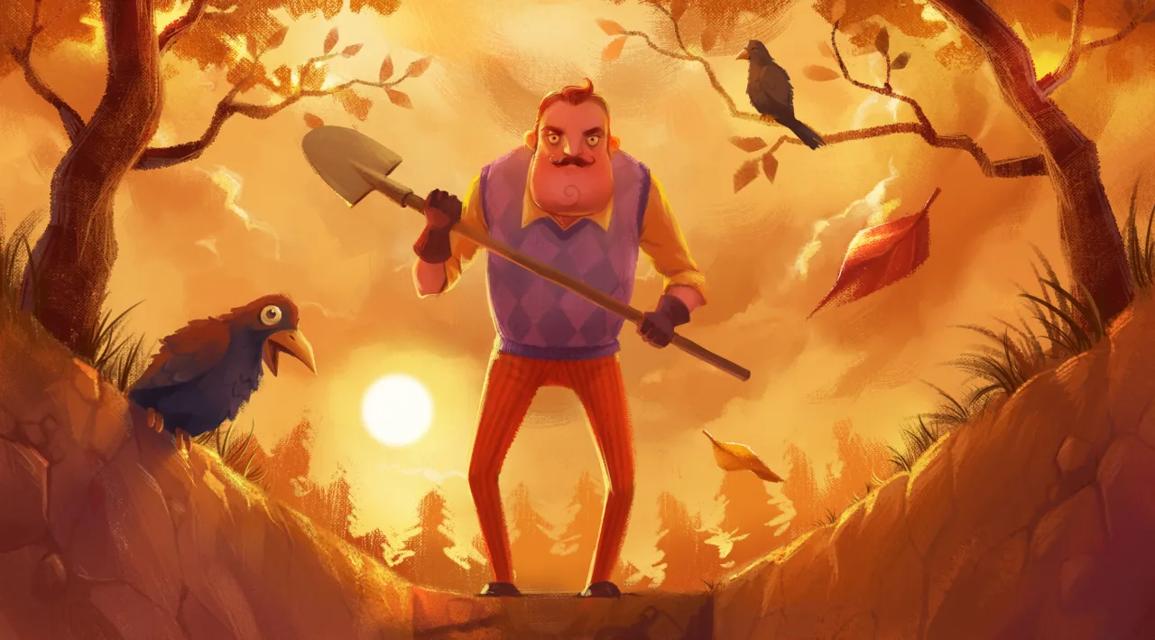 Cena do jogo Hello Neighbor
