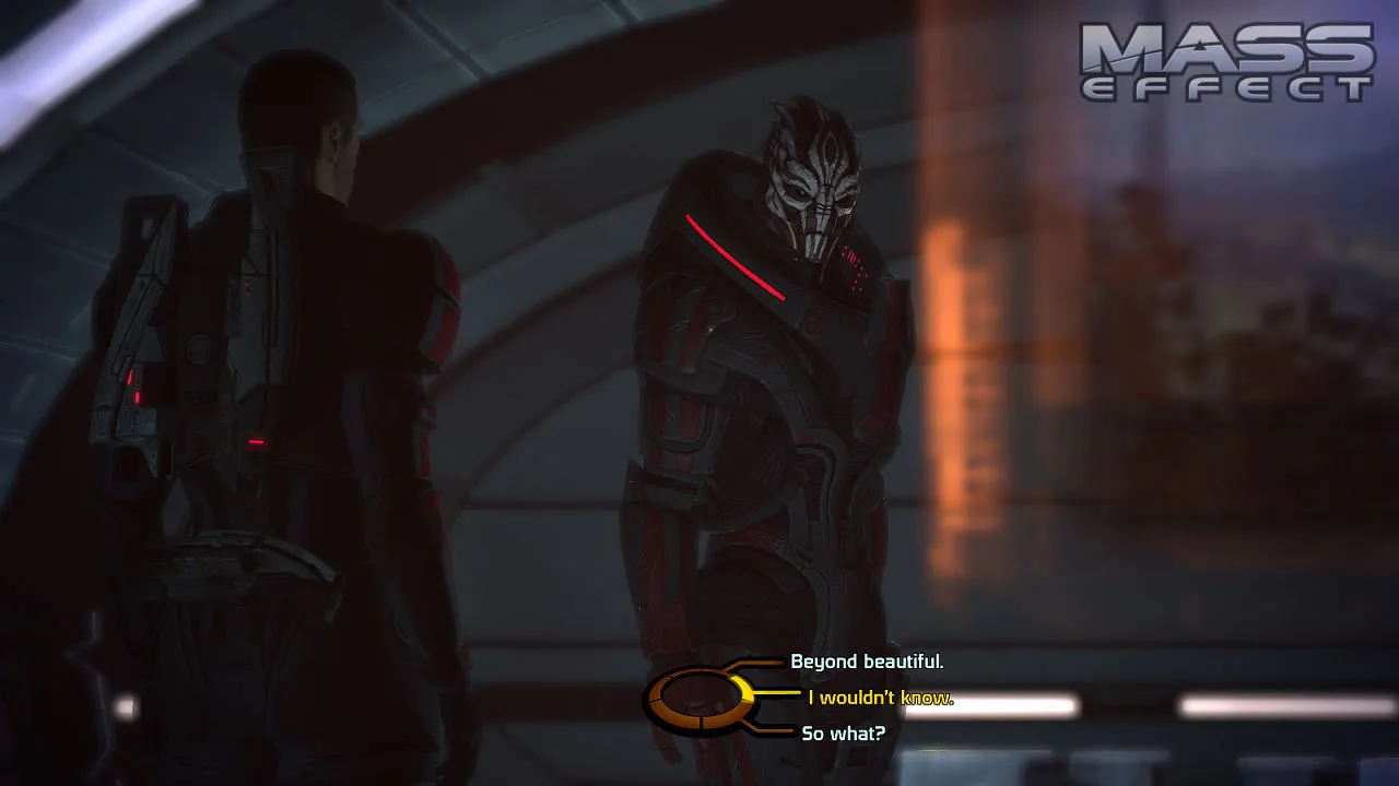 Cena do jogo Mass Effect