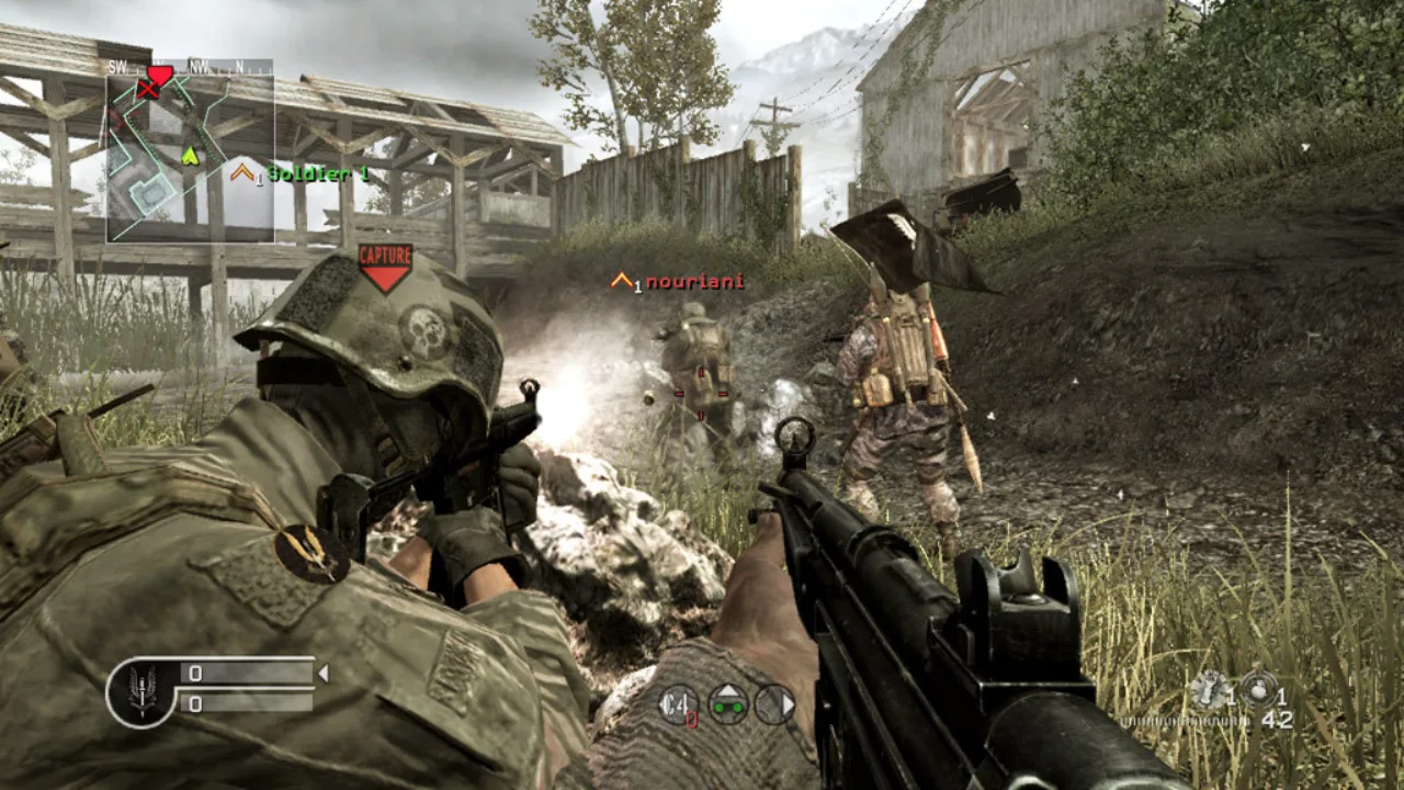 Cena do jogo Modern Warfare 4