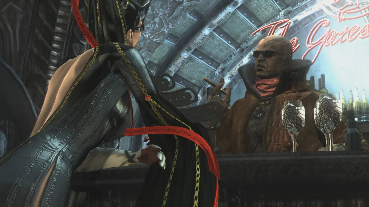 Cena do jogo Bayonetta