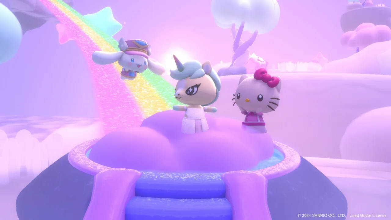 Cena do jogo Hello Kitty Island Adventure