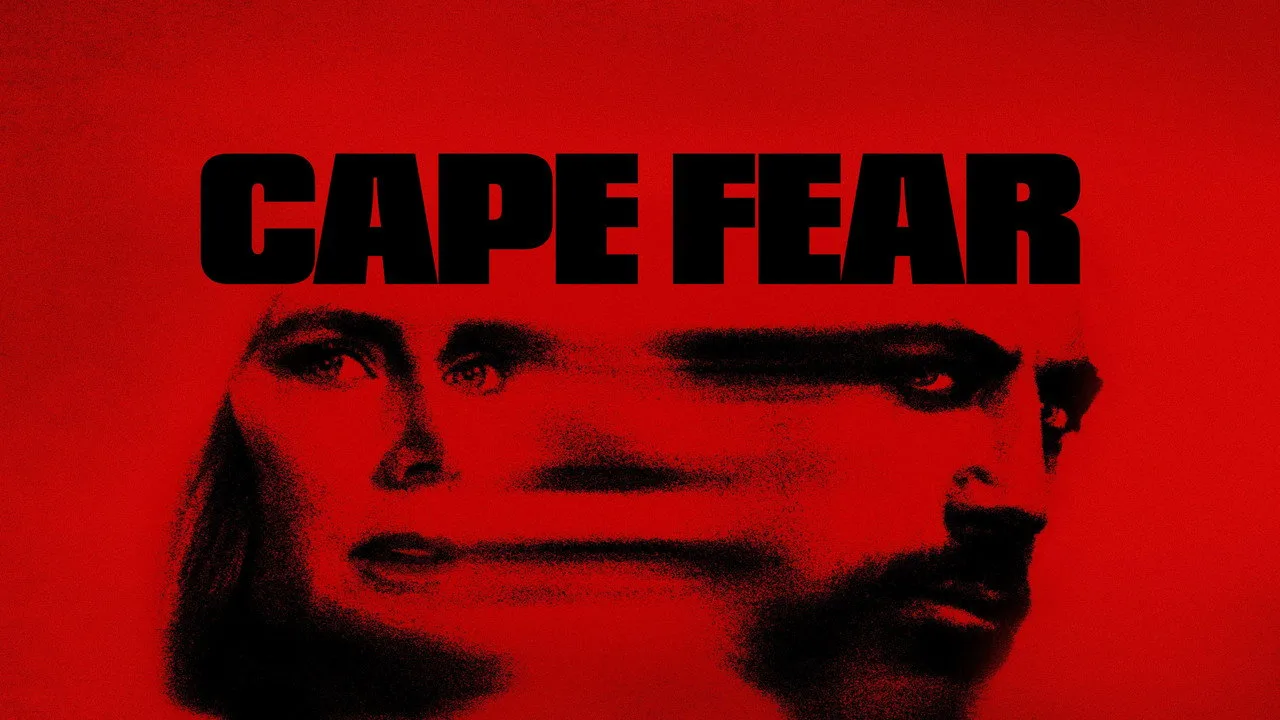 Mulher em leggings faz alongamento no sofá enquanto acompanha a série Cape Fear na tela da Apple TV