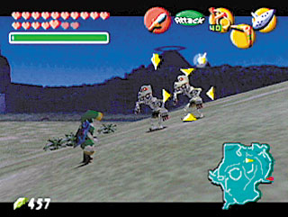 Cena do jogo Zelda: Ocarina of Time