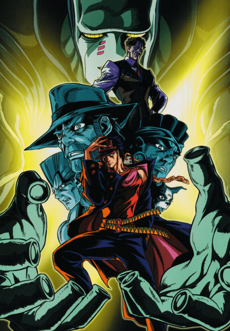Cena do anime JoJo's Bizarre Adventure