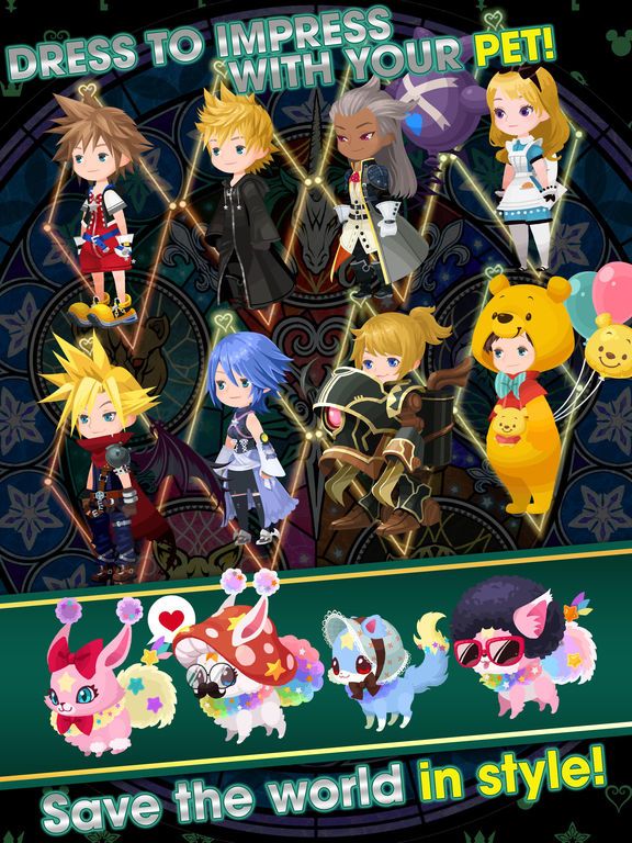 Cena do jogo Kingdom Hearts Union χ [Cross]