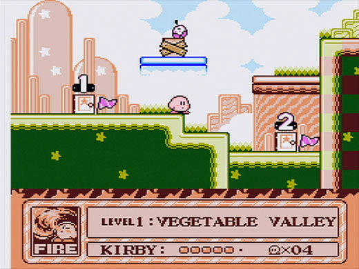 Cena do jogo Kirby