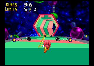 Cena do jogo Knuckles' Chaotix