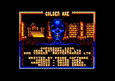Cena do jogo Golden Axe