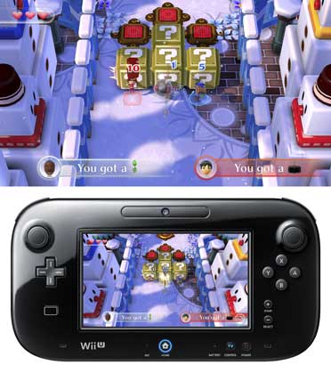 Amiibo da Mineru posicionado entre uma garrafa de água, uma maçã e halteres sobre um tapete de ioga azul