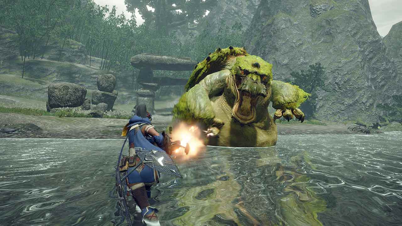 Cena do jogo Monster Hunter Wilds