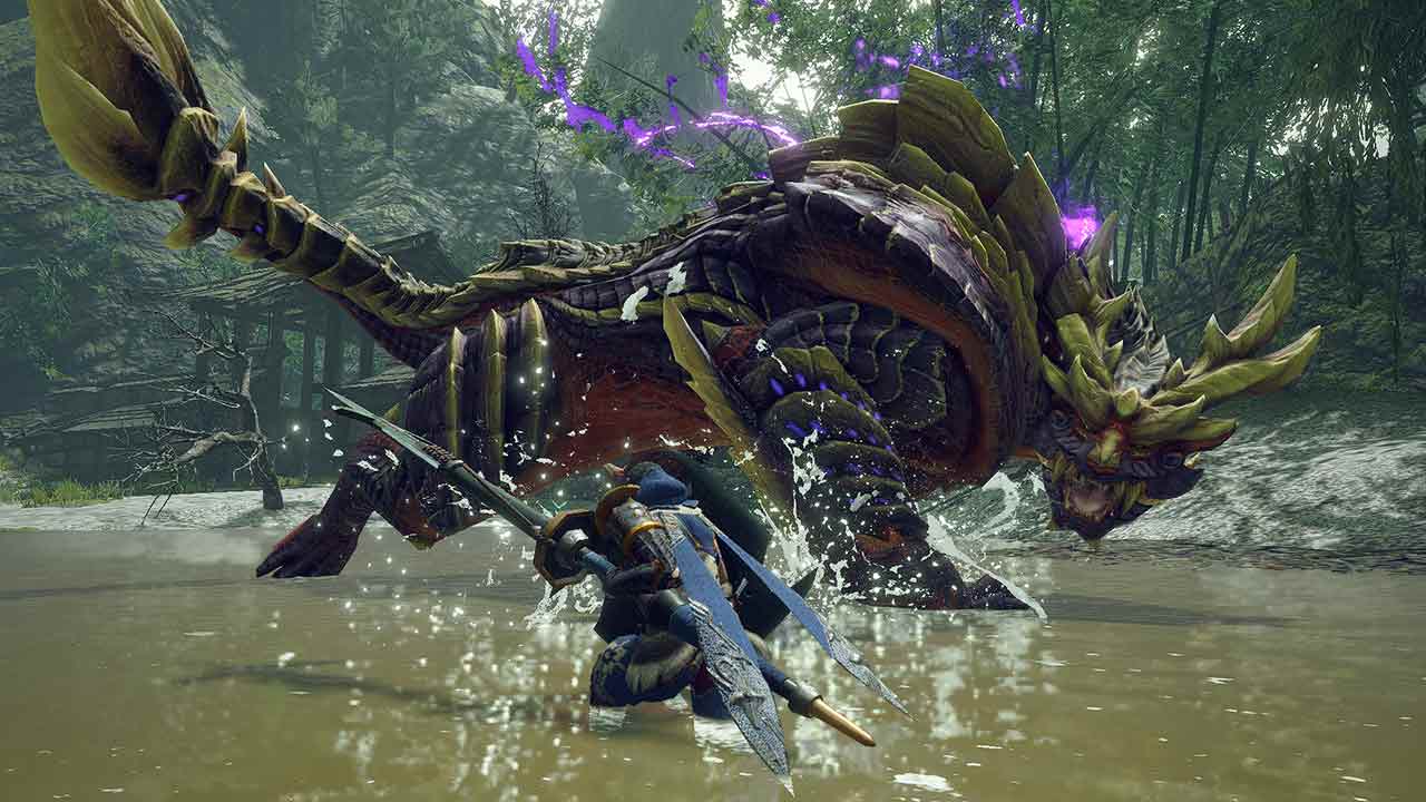 Cena do jogo Monster Hunter Wilds