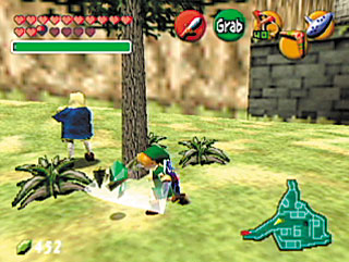 Cena do jogo Ocarina of Time