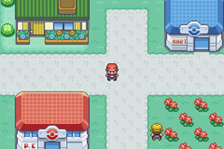 Cena do jogo Pokémon FireRed