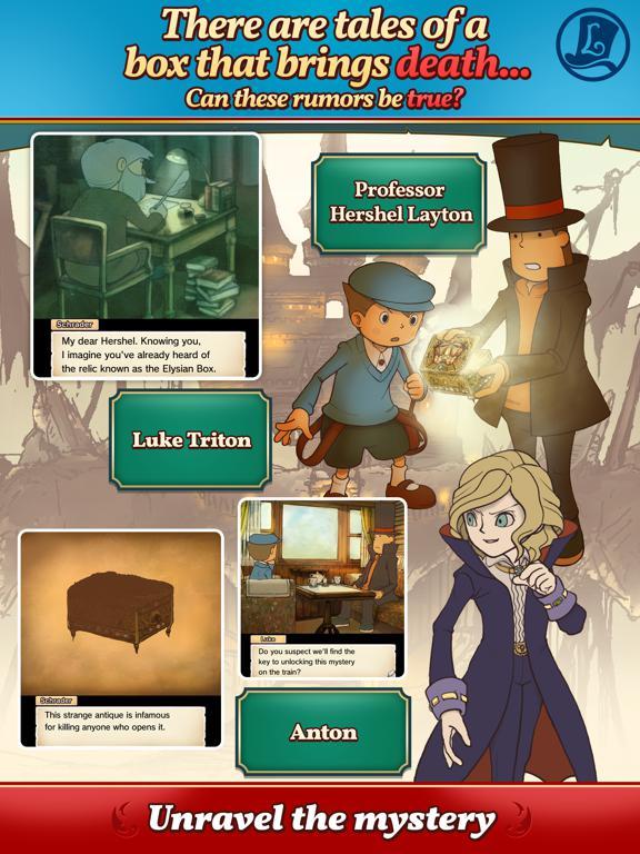 Cena do jogo Professor Layton