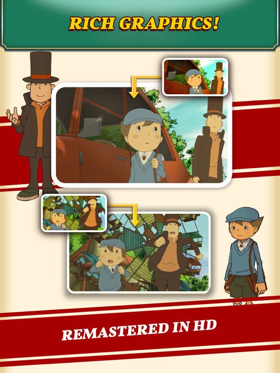 Cena do jogo Professor Layton