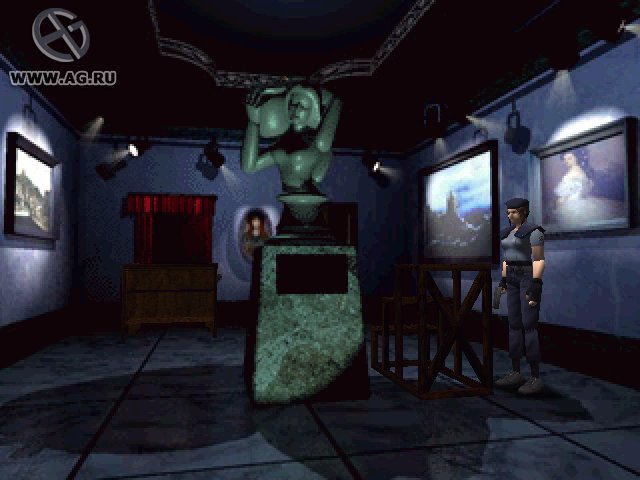 Cena do jogo Resident Evil
