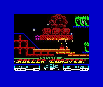 Jovem em roupa de treino faz agachamento segurando o joystick do ZX Spectrum ao lado de garrafa d'água