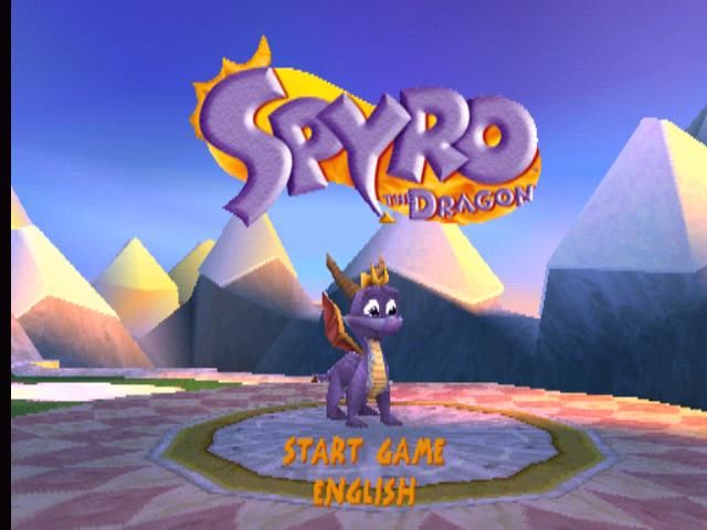 Cena do jogo Spyro the Dragon