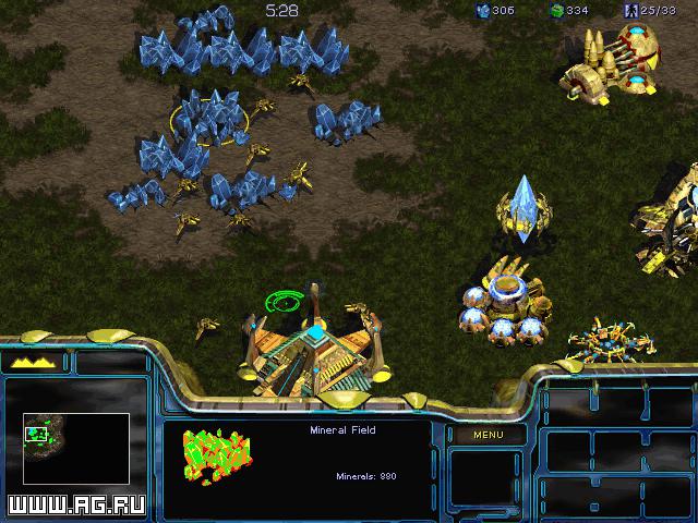 Cena do jogo StarCraft