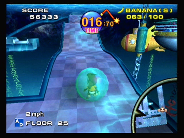 Cena do jogo Super Monkey Ball