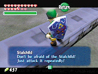Cena do jogo Ocarina of Time