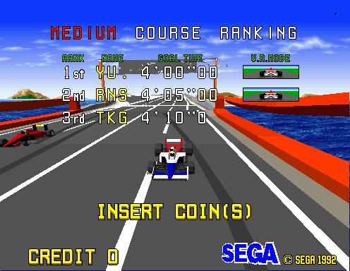 Cena do jogo Virtua Racing