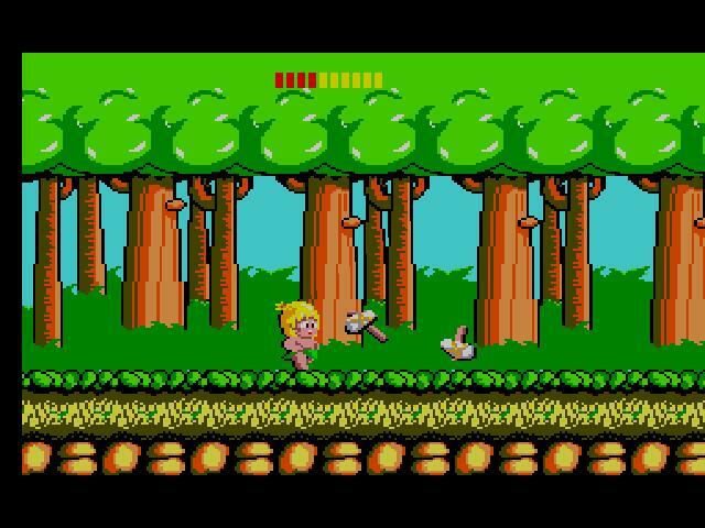 Cena do jogo Wonder Boy