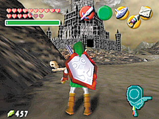 Jogador em camiseta de Zelda levanta halteres ao lado de um Switch, garrafa d'água e barra de proteína