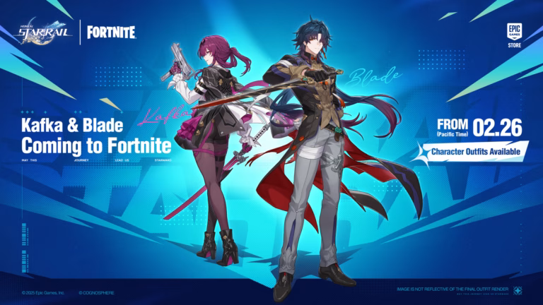 Imagem Destacada: Honkai: Star Rail Traz Kafka e Blade para Fortnite em Novo Evento Crossover