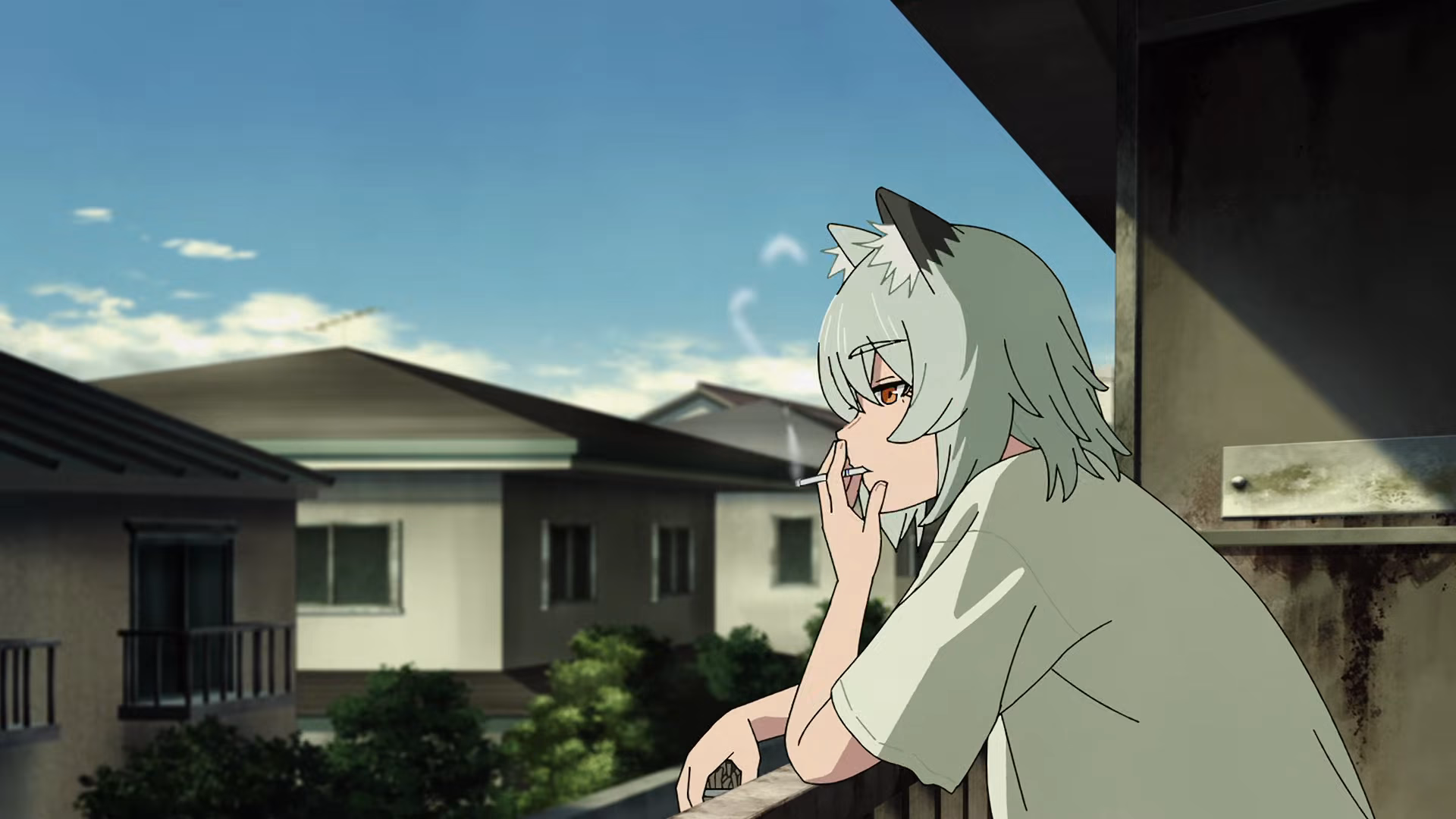Gato Fumante Viciado Vira Anime