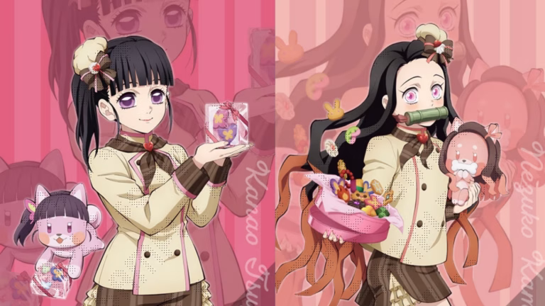 Imagem em destaque: As Principais Garotas de Demon Slayer Retornam em Nova Ilustração da Ufotable para o Dia dos Namorados de 2026