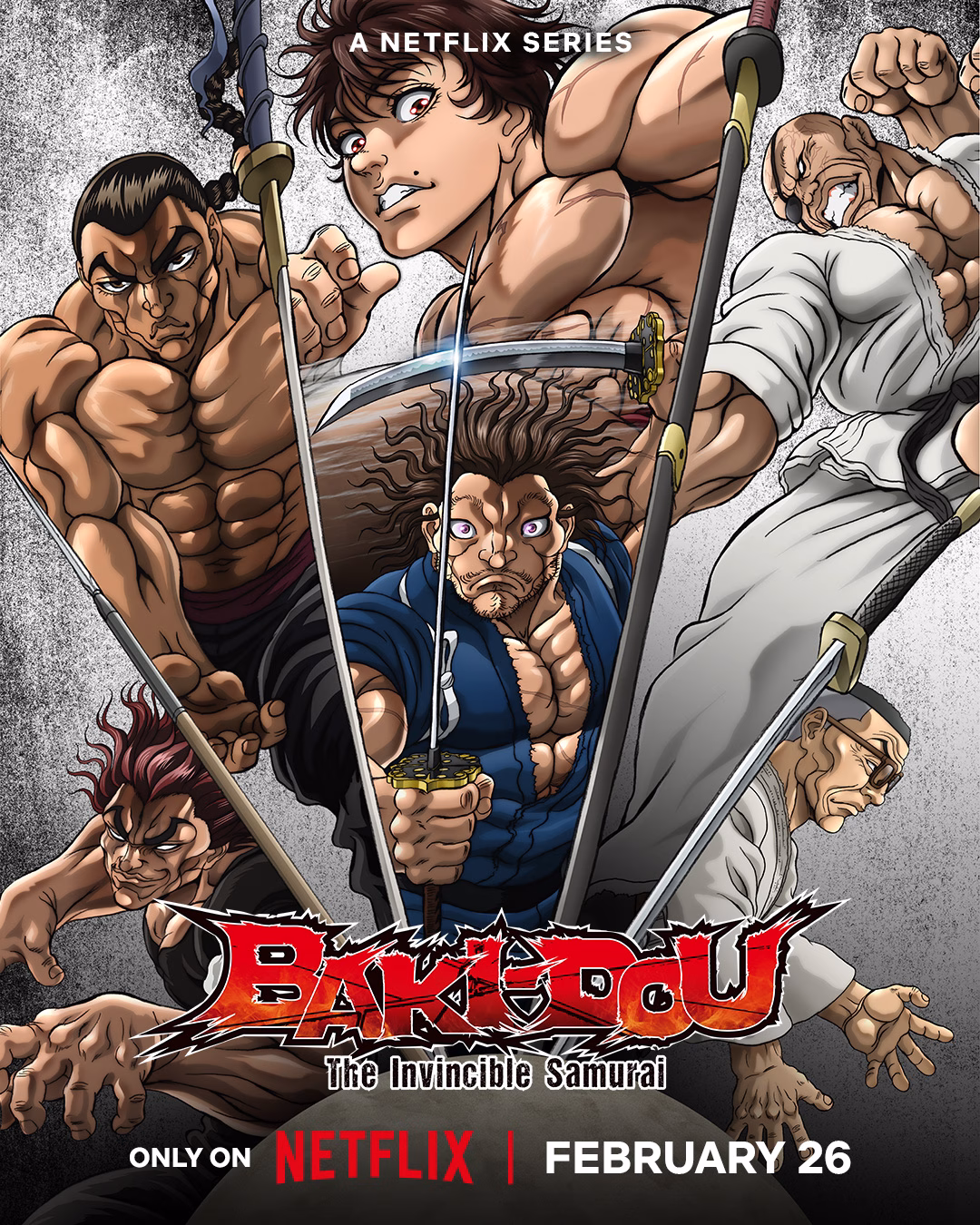 BAKI-DOU: O Samurai Invencível - Novo Visual do Anime | Todos os 13 Episódios Lançados na Netflix em 26 de Fevereiro