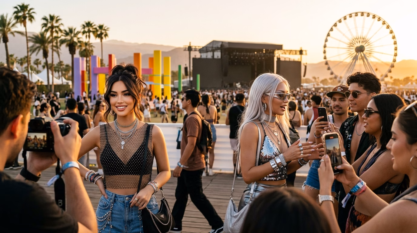 Invasão digital: influenciadores de IA roubam a cena no Coachella