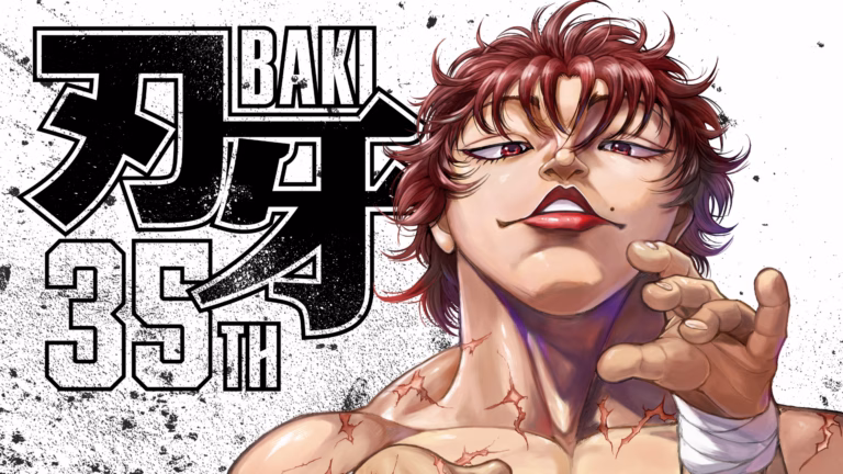 Imagem em destaque: Mangá de Baki Marca o 35º Aniversário com Nova Animação, Música Tema, Ilustração Especial e Mais